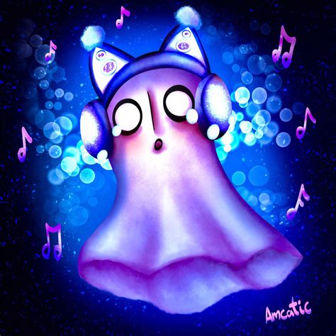 Here Comes Napstablook By Manins On Deviantart
