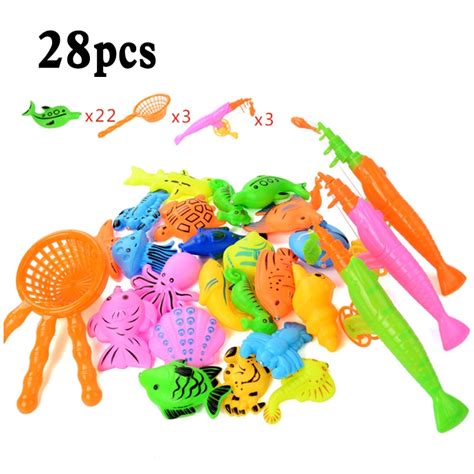 122028pcs Per Set Magnetic Fishing Game Fish Toy Kids Educational