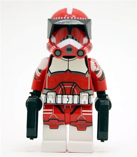 Lego Star Wars Custom Clone Trooper Commander Fox 2 X Dc17 Blasters