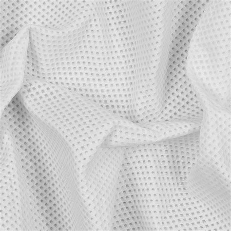 White Novelty Diamond Patterned Spacer Mesh Mesh Other Fabrics