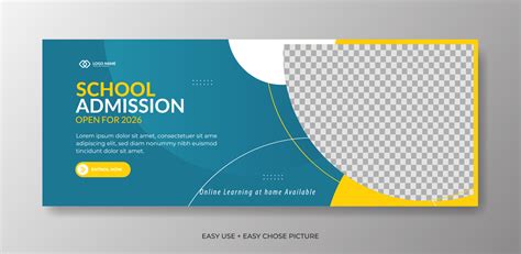 Creative Modern Banners School Admissions Design Template 5189159