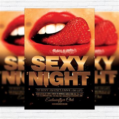 Sexy Night Party Premium Flyer Template Facebook Cover