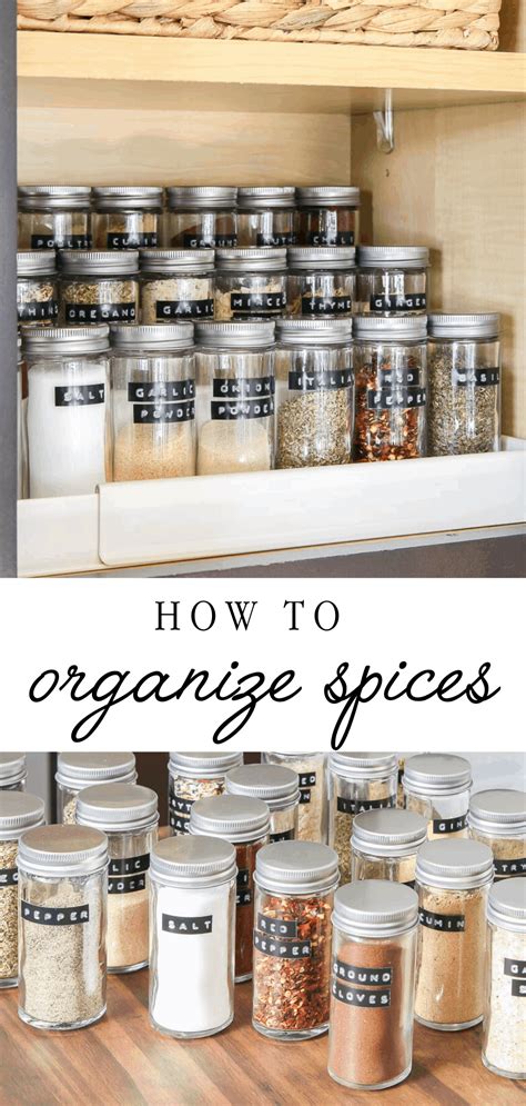 How To Organize Spices Spice Organization Glass Spice Jars Spice
