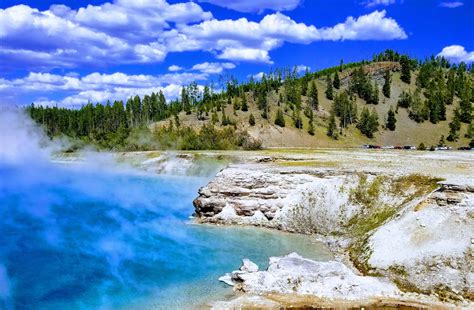 A Spring Near The Grand Prismatic Spring In Yellowstone National Park