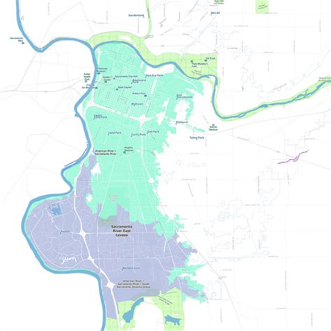 American River Watershed Common Features 2016 Sacramento River East