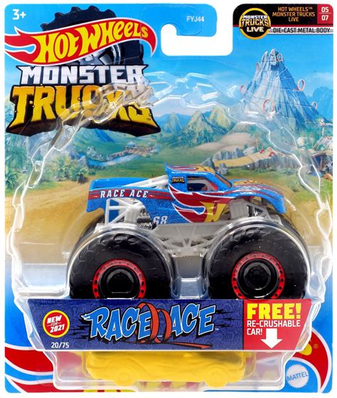 hot wheels monster trucks live race ace diecast car