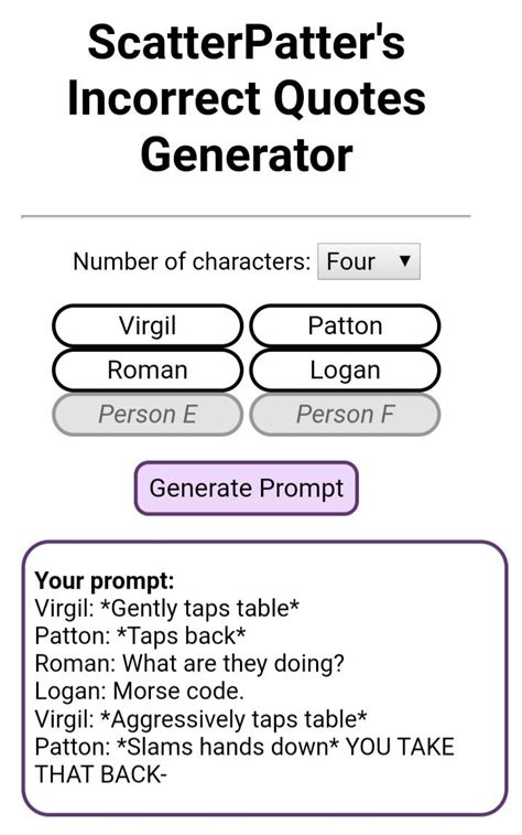 Online scatter plot and scatter diagram maker with examples. Scatterpatter\'S Incorrect Quotes Generator : User ...