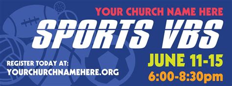 Sports Vbs Custom Outdoor Vinyl Banner For Vbs 2018 In 2022 Vinyl