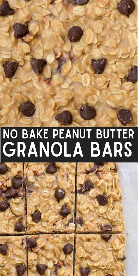 Gluten Free Peanut Butter Granola Bars No Bake It Starts With Good
