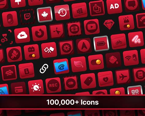 100000 Stream Deck Icons Spectrum Red For Stream Deck Etsy