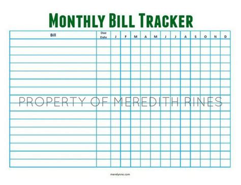 So, i find it odd that the bill pay checklist is giving me trouble. Bill Tracker Printable Monthly Horizontal Bill Tracker ...