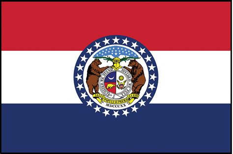 Nylglo Missouri State Flag 3 Fth X 5 Ftw Outdoor 2nek7142960