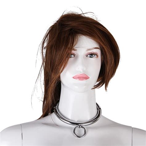 Buy Bdsm Toys Female Stainless Steel Metal Neck Collar Sex Slave Role Play