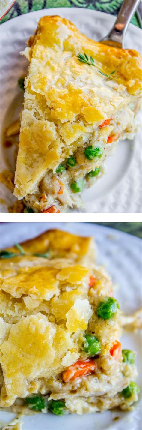A savory classic chicken pot pie made with tender chicken and vegetables underneath a buttery, flaky crust. Classic Double Crust Chicken Pot Pie - The Food Charlatan