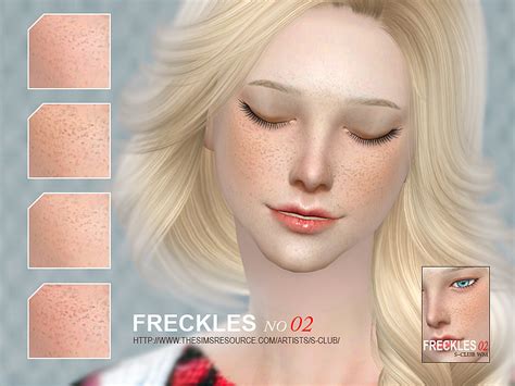 Freckles Skin The Sims 4 Sims4 Clove Share Asia Tổng Hợp Custom