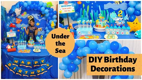 Under The Sea Themed Diy Birthday Decorations Cheap And Easy Birthday