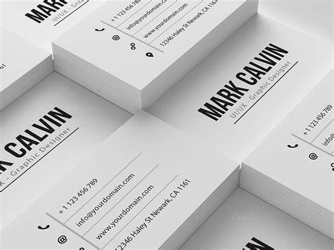 Simple Individual Business Card Business Card Templates On Creative