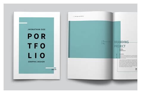 Graphic Design Portfolio Template 129898 Brochures Design Bundles