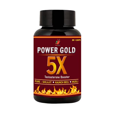 Power Gold 5x 30 Capsules Sex Power Booster Pure Shilajit