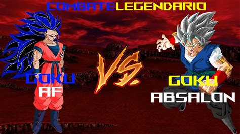 480 x 360 jpeg 39 кб. Goku AF vs Goku Absalon | Dragón Ball Combates Legendarios | Warriors of the Universe - YouTube