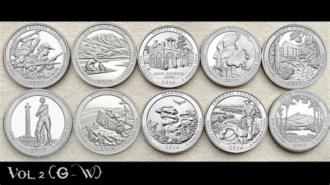 United States Mints America The Beautiful Quarter Dollar Set Series