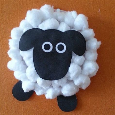 Cotton Ball Sheep Craft Energise Kids