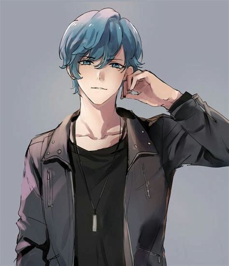 Kawaii Boiz ≧∀≦ Image By Empty Blue Hair Anime Boy Anime Guy Blue