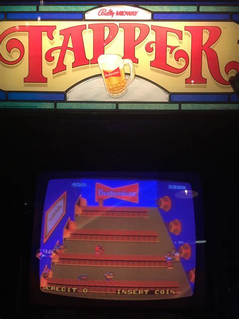 This Budweiser Ad In The Tapper Arcade Game At My Local Barcade Rgaming