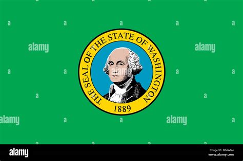 Washington State Flag Stock Photo Alamy