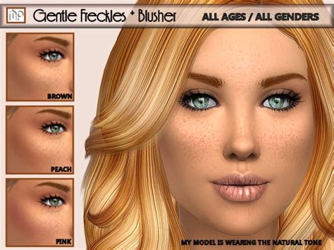 Mp Gentle Freckles And Blusher N1 At Btb Sims Martyp
