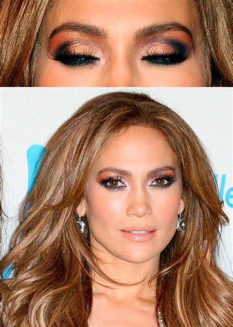 stars love dramatic eye make up jennifer lopez makeup hair beauty celebrity makeup