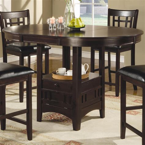 Bar height dining sets come with excellent feet resting points that confer optimal sitting luxury. Coaster Lavon Counter Height Table | Value City Furniture ...