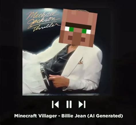 Minecraft Villager Billie Jean Al Generated Ifunny Brazil