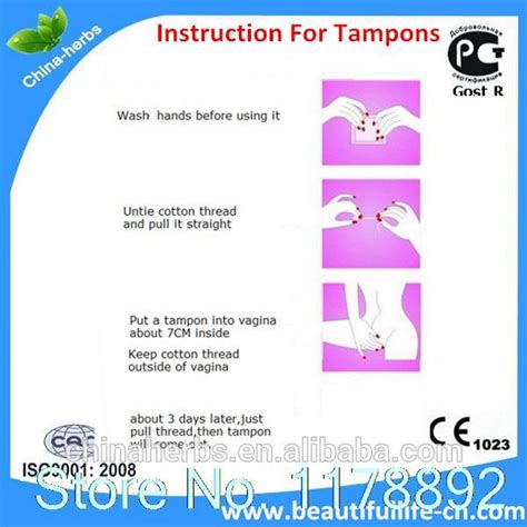 Beautiful Life Tampon Bang De Li Clean Point Tampon Herbal Tampons Qing