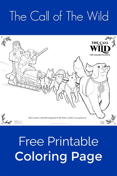 Buck is the amazing dog star of the movie and book, so it makes sense that he is leading the team. Dog Sled Coloring Page from The Call of The Wild # ...