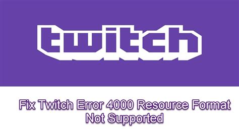 Many streamers are now deleting all their previous clips to avoid their channel being deleted (twitch's rule is three strikes and your channel is removed). How To Fix Twitch Error 4000 Resource Format Not Supported Issue