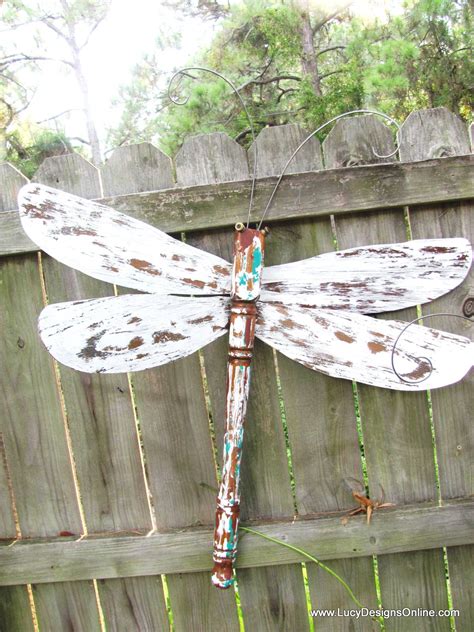Dragonflies Layered Paint Metal Wings And Wire Wings