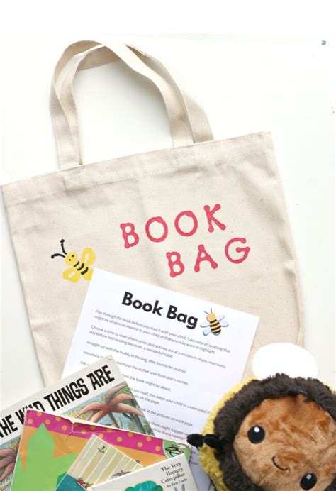 Take Home Book Bag For Preschool Literacy Bags Preschool Library Bags