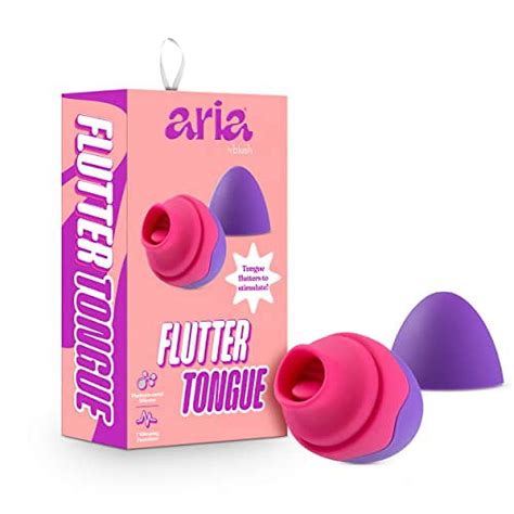 Blush Aria Flutter Tongue Clitoral Stimulating Vibrator With Silicone Flickering Tongue