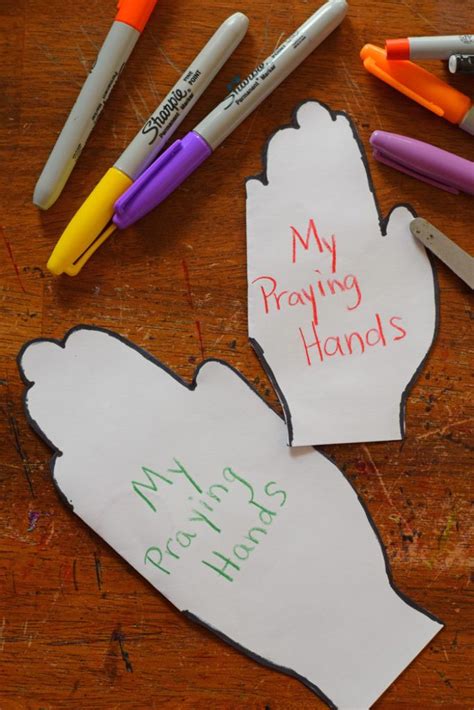 Praying Hands Craft Hand Crafts For Kids Name Crafts Bible Crafts