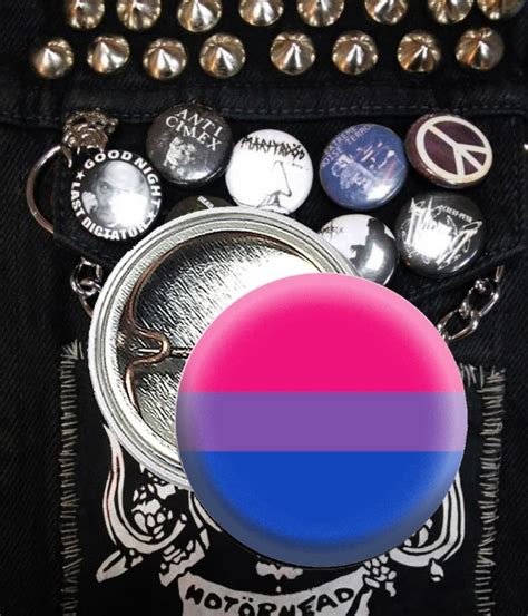 Bisexual Pin Bisexual Flag Pin Gay Flag Button Gay Pride Etsy