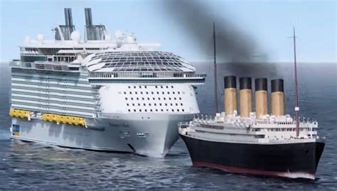 Symphony Of The Seas Vs Titanic Titanic Vs The Oasis Class Cruise