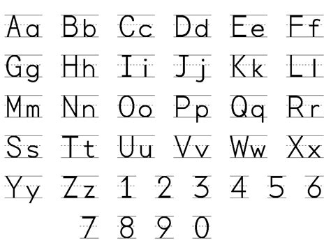 Click the link for a simple and cute chart with pictures for kids to keep at their desks. Traceable Alphabet Chart | Projects to Try | Pinterest