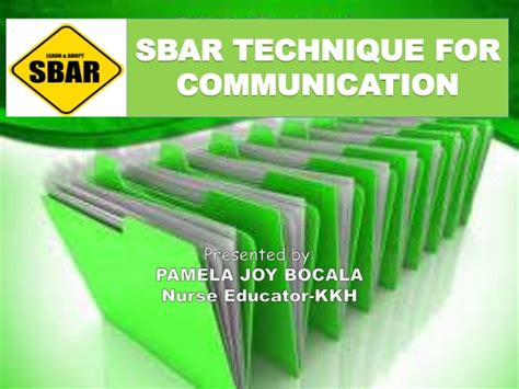 1 Sbar Technique In Communication