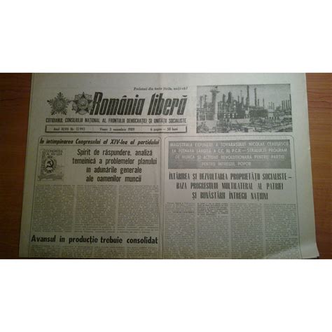 Ziarul Romania Libera 3 Noiembrie 1989 Okaziiro