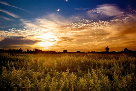 August Sunset In The Meadow Photograph By Rob Blair Fine Art America