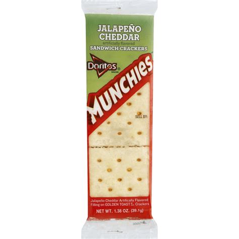 Doritos Munchies Jalapeno Cheddar Sandwich Crackers 138 Oz Wrapper