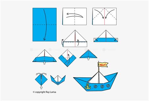 Easy Origami Boat Step By Step Chrissy Pk Paper Craft