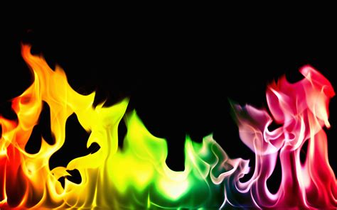 Rainbow Fire Wallpapers Wallpaper Cave