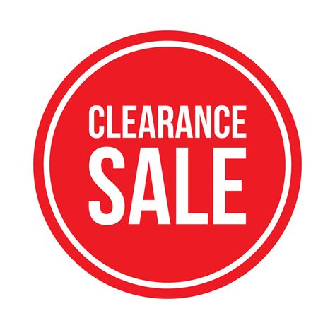 Printable Clearance Signs